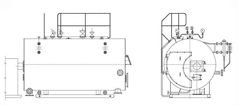 Commercial Wood Chip Boiler , Biomass Central Heating Gas Oil Powered