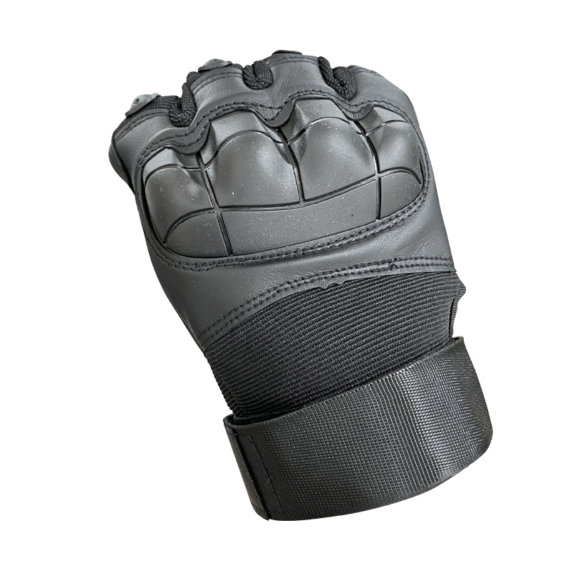 Customized Black Color Full Finger Training Gloves with Protection and Finger Slits