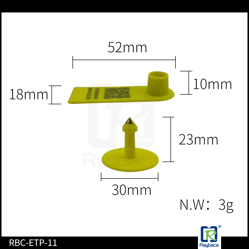 Goat RFID Animal Ear Tags , Two Pieces Livestock Tracking Tag ETP11