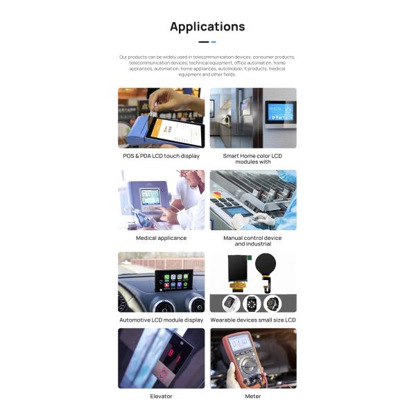 GC9106 TFT LCD Module MCU 8bit Interface 1.77 Inch 2.8V Operating Voltage