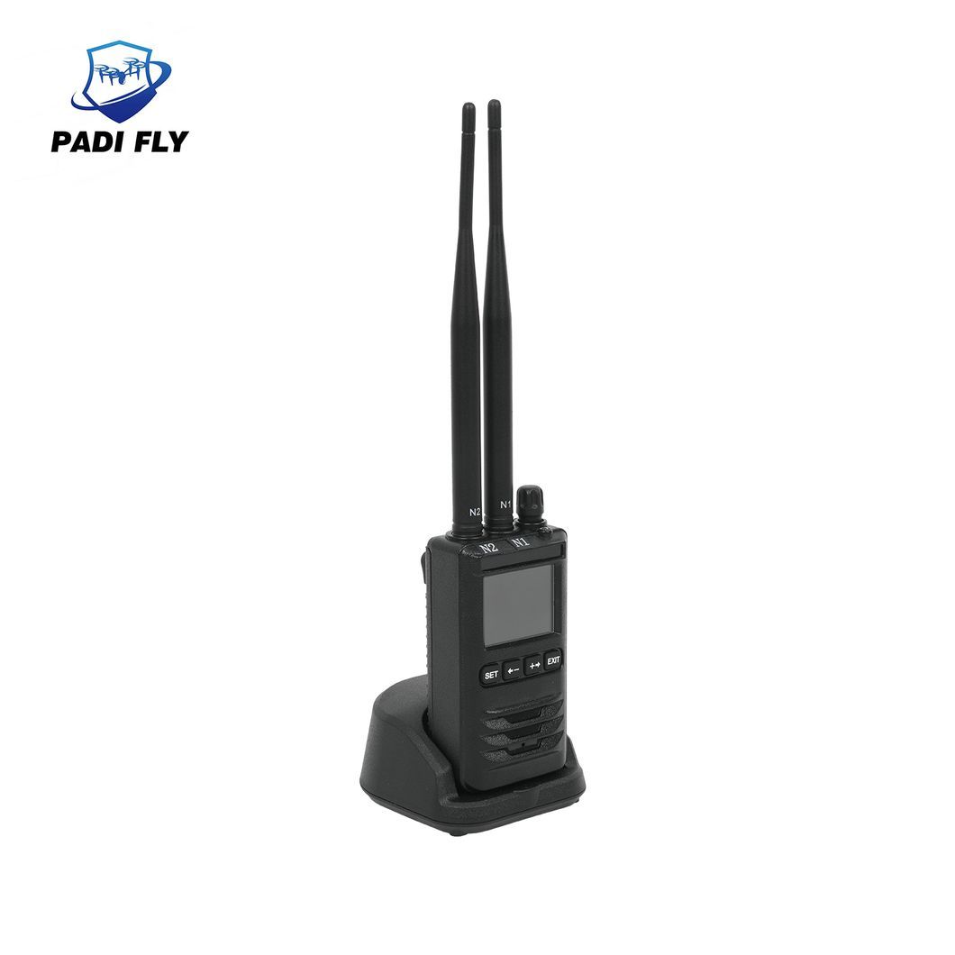 Hand-Held Drone Wireless Signal Radar Detector with Safety Alarm System