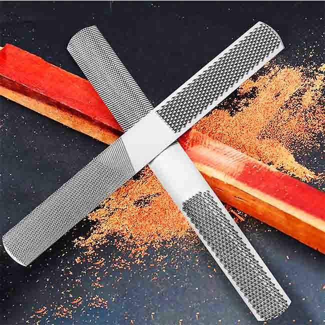 4 in 1 Metal File Wood Rasp 8&prime;&prime;/200mm Steel for Carpenter DIY Wood File Gadget Woodworking Hand Tools