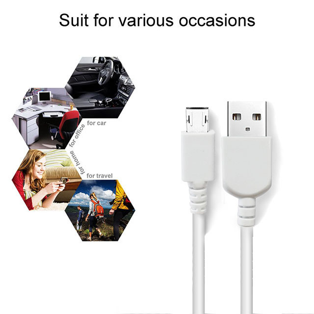 Data Transmission 3m Cell Phone Charging Cable Micro USB Transfer Cable