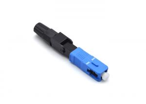 Buy cheap CATV Pre - Polished Fiber Connectors , Blue Field Installable Fiber Optic Connector product