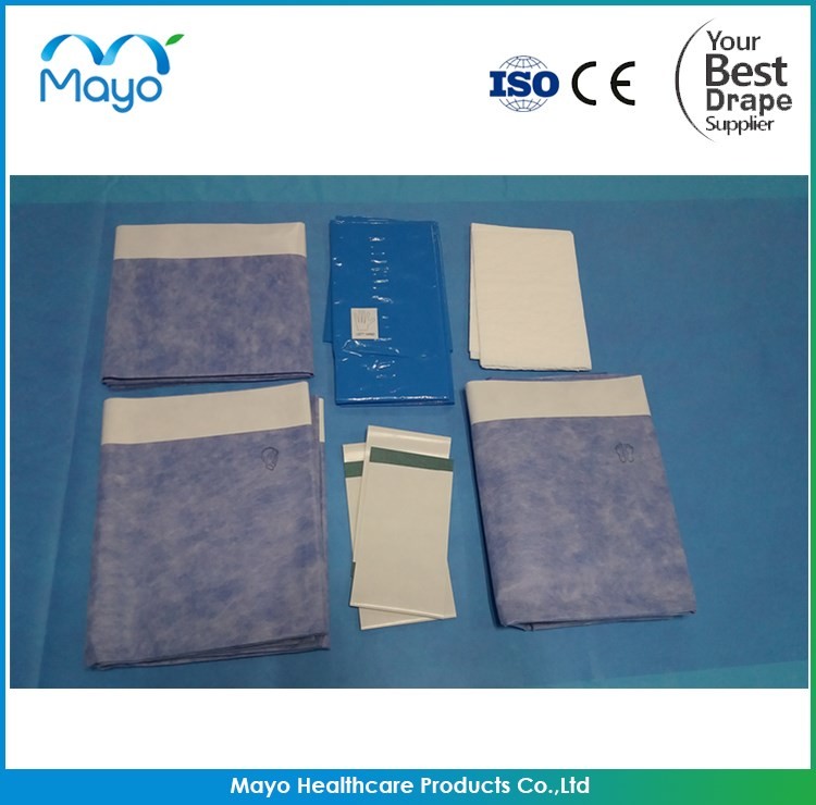 Blue SS SMS TUR Drape 35g 40g Adhesive Drapes Surgical
