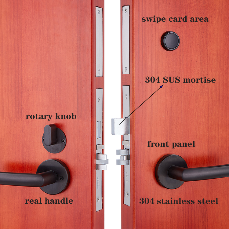 Safe Electronic Smart Hotel Lock / Hotel Room Security Door Locks