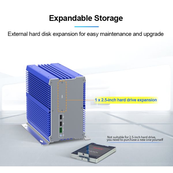 Fanless Embedded Computer with Intel 12th Gen Core i5/i7 6 COM Ports Industrial PC Box for Edge Computing