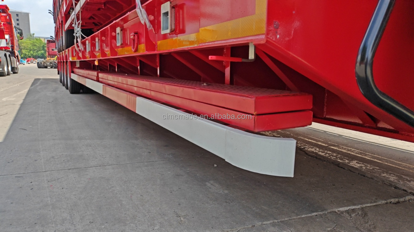 100000kg Max Payload Multi Axle Low Bed Semi Trailer for Heavy Duty Transport by CIMC
