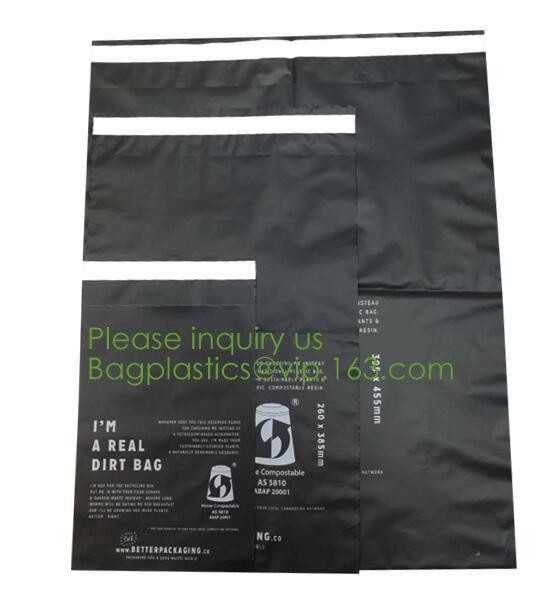 EN13432 100% Bio Degradable Mailing Bags Custom PLA PBAT Compostable Courier Bags,Eco Reusable Recycle Compostable Mail