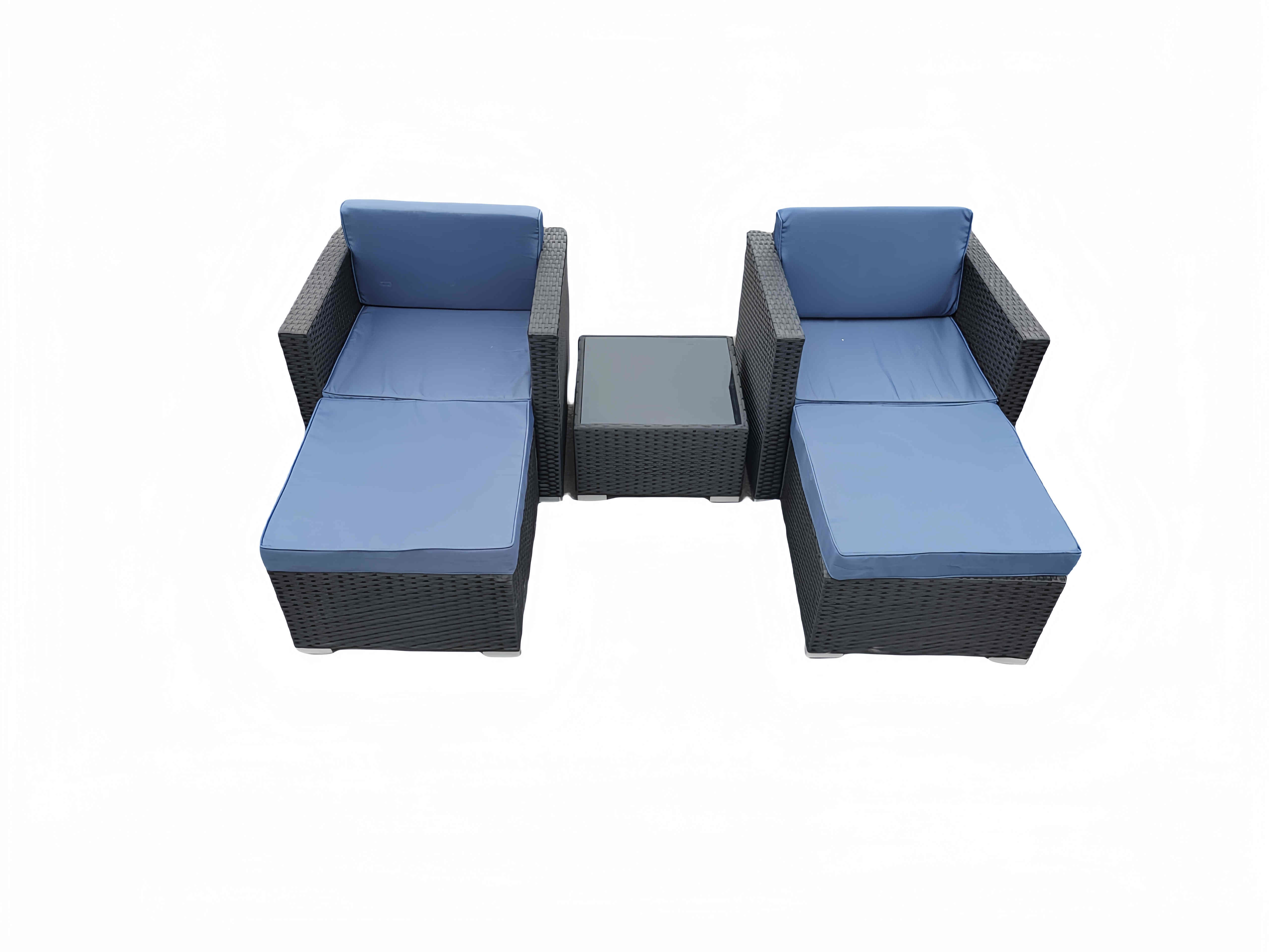 Modern Free combination Rattan Sofa Settee Table Chairs Sets UV And Waterproof For Outdoor Indoor Relaxation Furniture