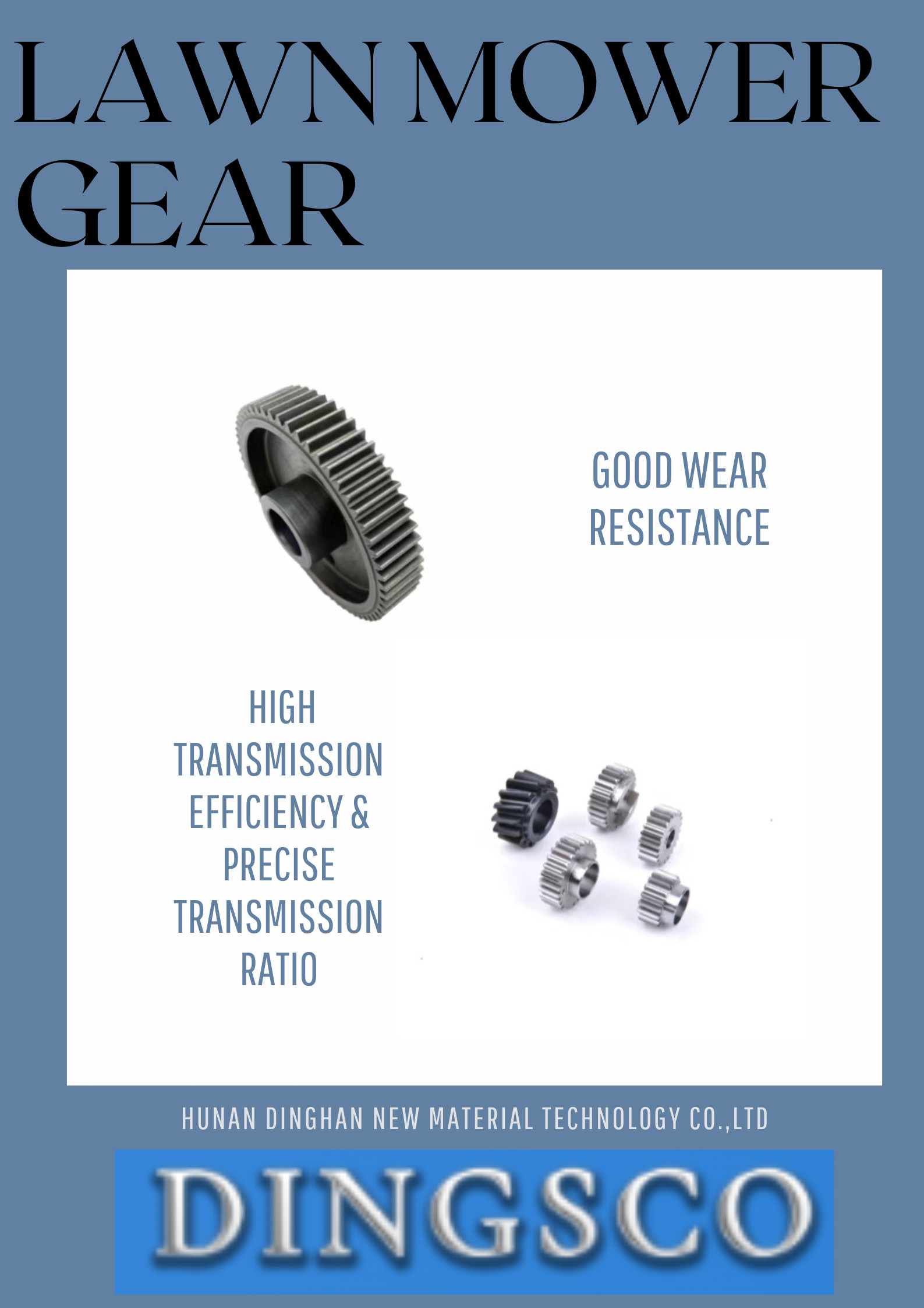 Lawn Mower Gear Powder Metallurgy Sintering Spur Gear For Farm Machinery