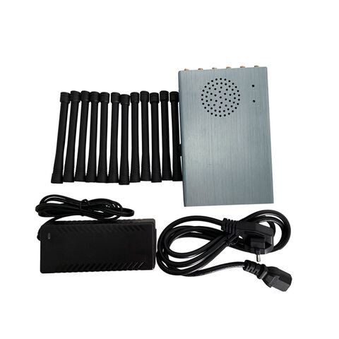Mobile Phone Signal jammer 12.0W 5G Phone Jammer Temperature Lower than 40℃ Work 4.0 Hours,12000mAH Battery