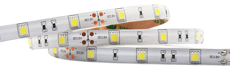 3000K Single Color LED Strip Lighting Flexible Under Cabinet Cuttable White Outdoor 12V 24V