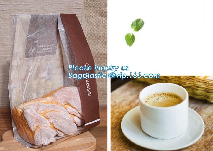 shopper carrier, pac Design Eco-friendly Plastic Bakery Bags Clear Wedding Cake Pastry Cupcake Slice Bread Packaging Bag
