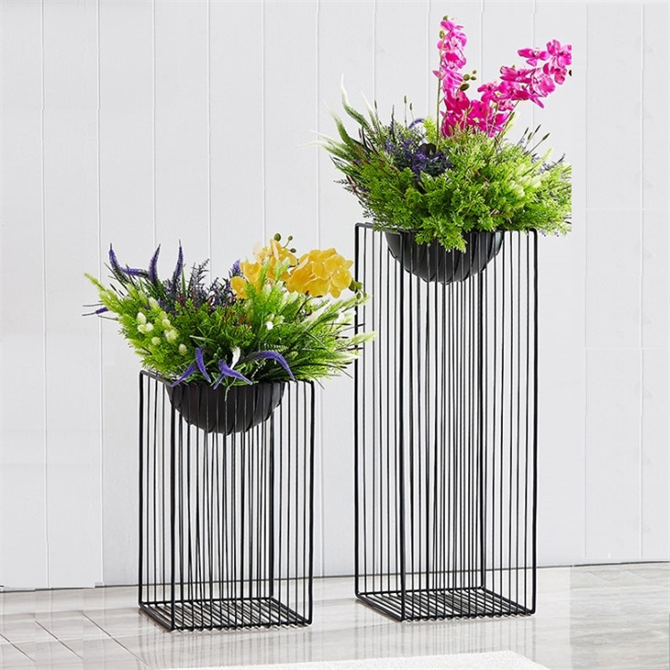 Home decorations flower stands planter metal tiered flower pot rack