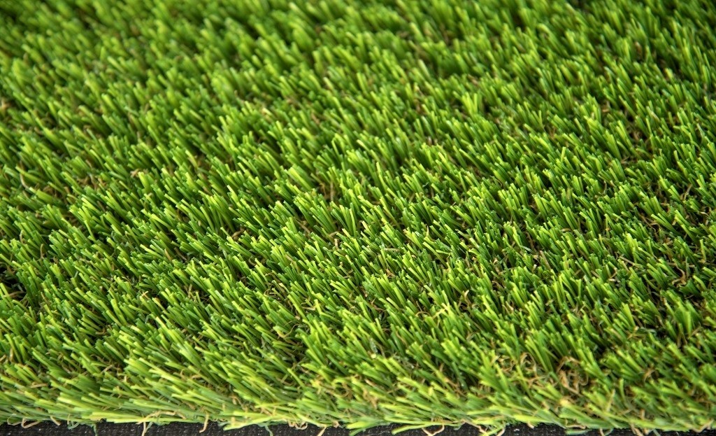 High Density Hybrid Artificial Grass Indoor / Outdoor Landscaping For Pets Mats 35mm Excellent Water Permeability