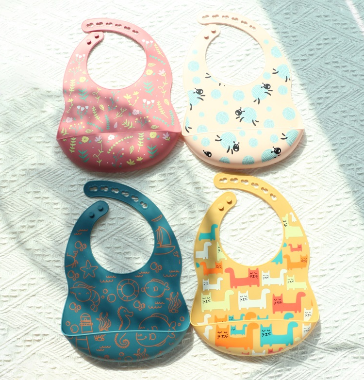 Silicone Baby Bib Waterproof And Stain - Resistant For Mess - Free Mealtime