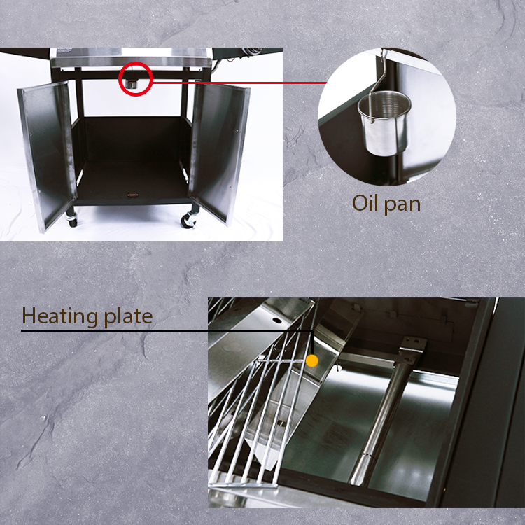 Regulate Temperature Gas Grill Durable Multiple Oven BBQ Smoker for Outdoor Barbecue