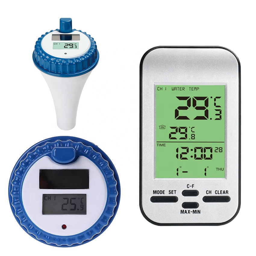7-15v Supply Voltage Wireless Digital Water Thermometer For Swimming Pool Temperature