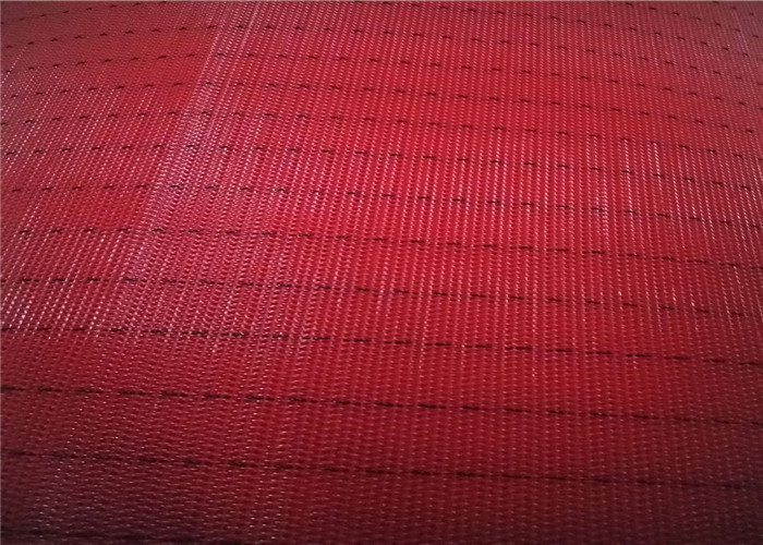 Red / White Paper Machine Clothing Polyester Screen Mesh Insert Seam Type