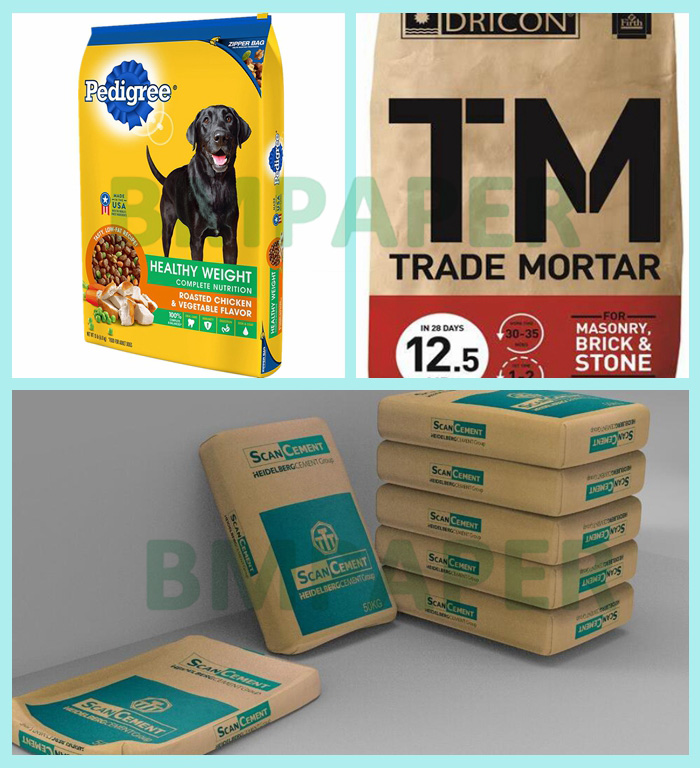 75g Extensible Sack Kraft Paper For Mortar Packaging Tear Resistant 720 x 1020mm