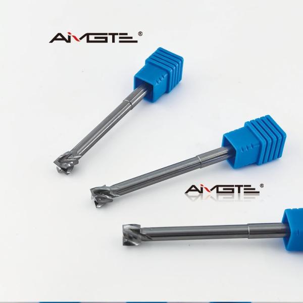 Heavy Duty 4 Flute T Slot Cutter Carbide End Mill for Hard Steel Soft Aluminum CNC Machining High Feed Rate Precision Ground