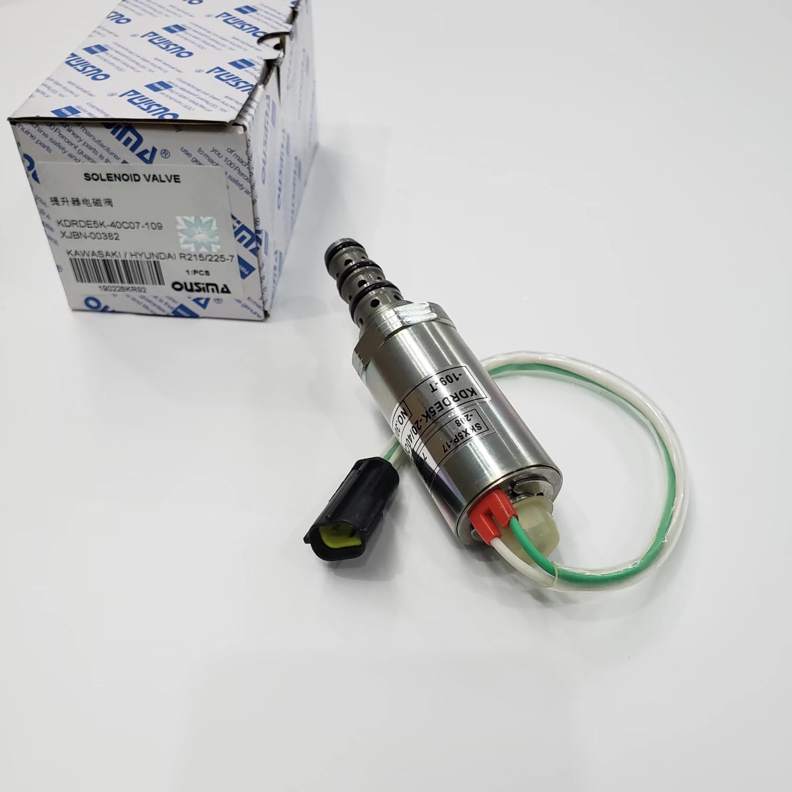 OUSIMA Hydraulic Pump Solenoid Valve KDRDE5K-40C07-109 XJBN-00382 For Hyundai R215 R225-7