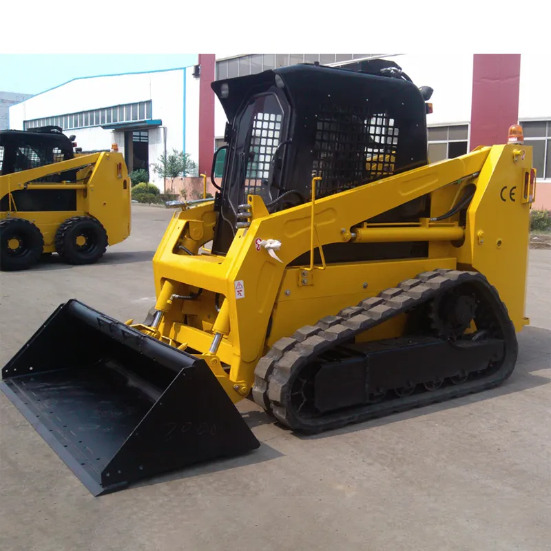 High capacity 700kg 850kg 1100kg 1200kg 1500kg wheel crawler skid steer loader with track