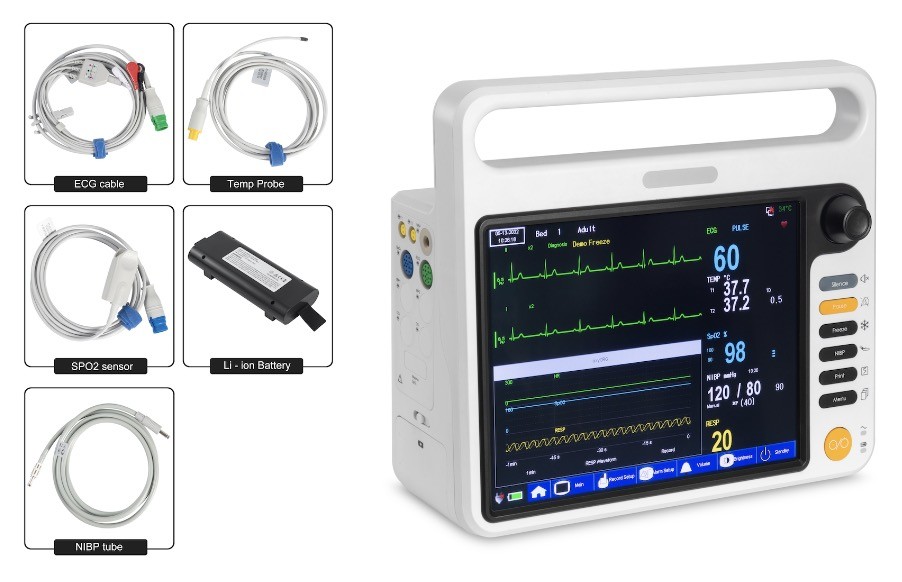 Medical Pediatric Multipara Monitor , Portable Vitals Monitor For Neonate