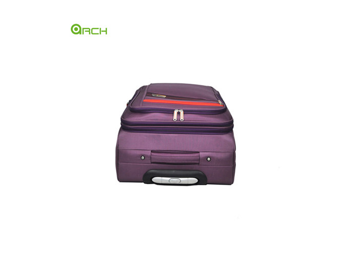 1680D Polyester Soft Sided Luggage with Two Front Pockets and Flight Wheels