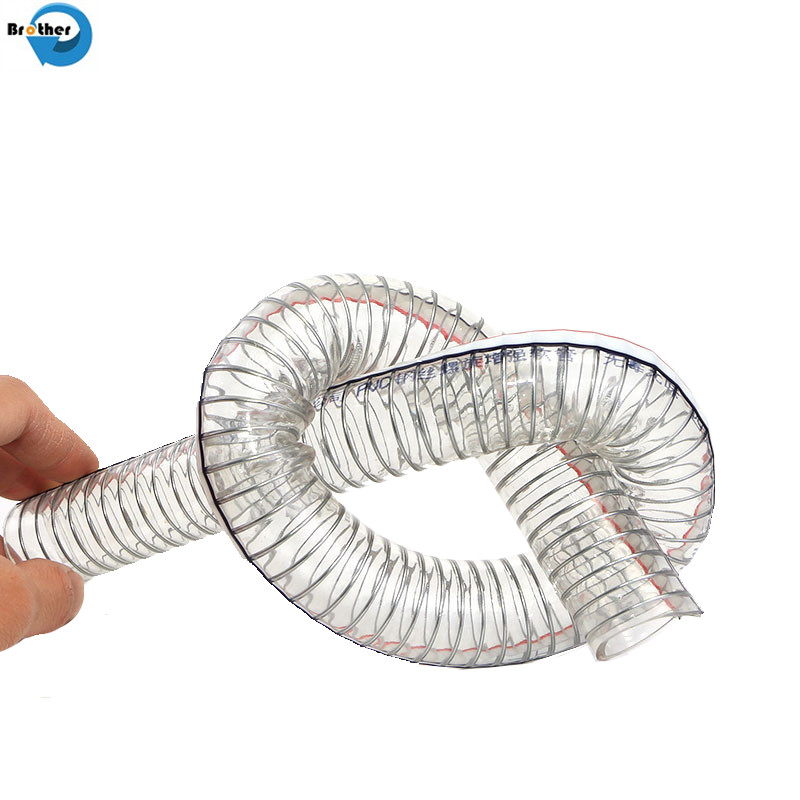 PVC Spring Spiral Helix Steel Wire Reinforced Suction Discharge Hose