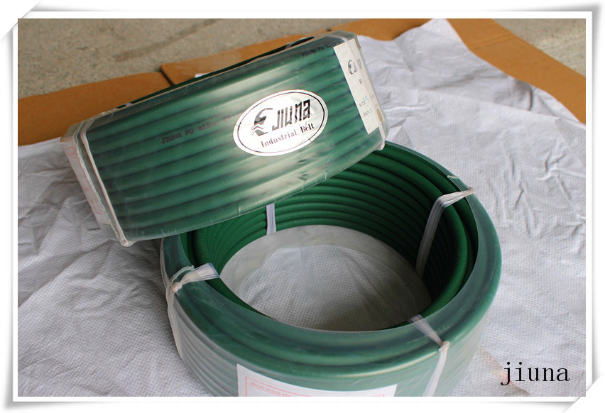 Industrial Transmission Conveyor green rough PU Cord polyurethane round belt