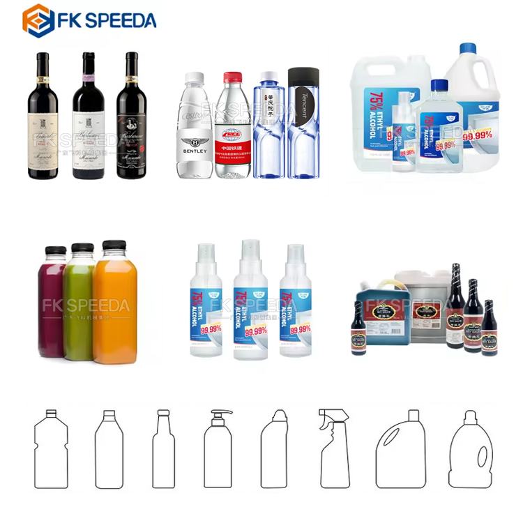6 Heads Linear Plastic Glass Bottle Carbonated Drink Liquid Filling Machine Line 50 Hz