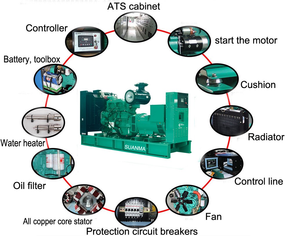 4 Stroke Cycle MITSUBISHI Diesel Generator With Strong Hoisting Structure 600KW / 750KVA