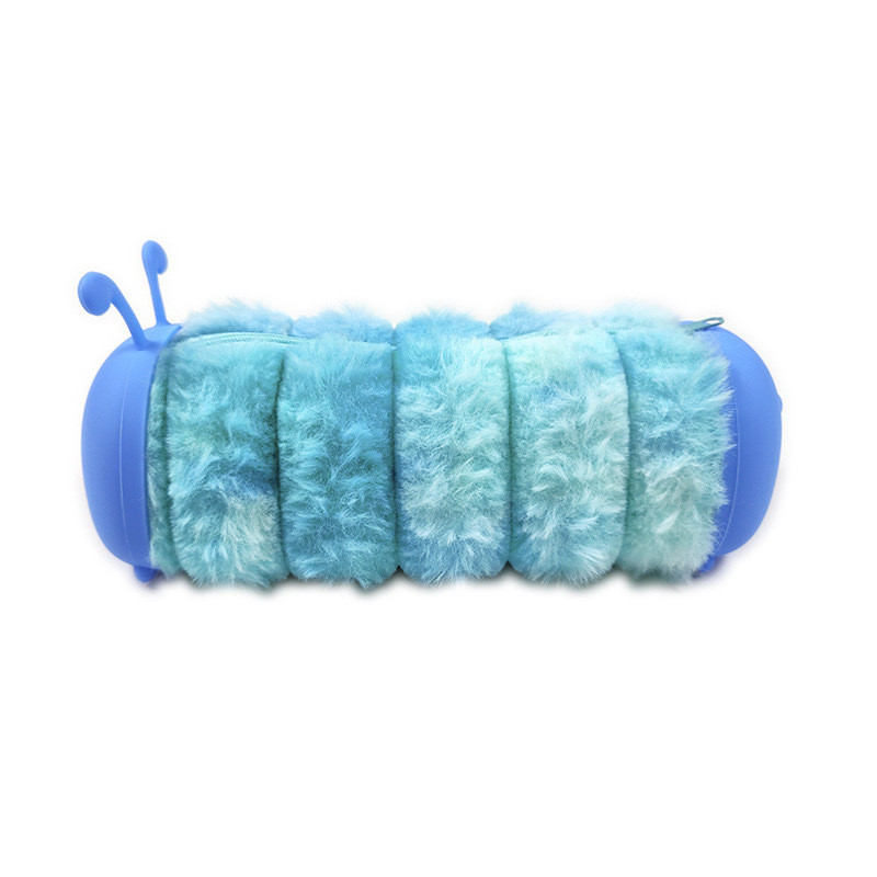 Cartoon Style Cute Plush Doll Pencil Pouch Silicone Tastless Makeup Bag For Stationery School Supplies Pencil Case Bag