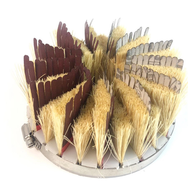 80# 120# 180# 240# 320# Grit Sisal Sandpaper Polishing Disc Brush Electric Surface Rotation Polishing Disc Brush