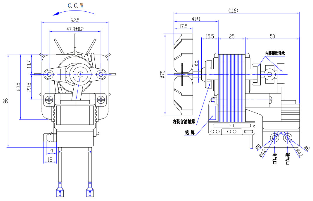 Piston Compressor Nebulizer Motor Low Noise Nebulizer Pump 25mm Stack CL.B