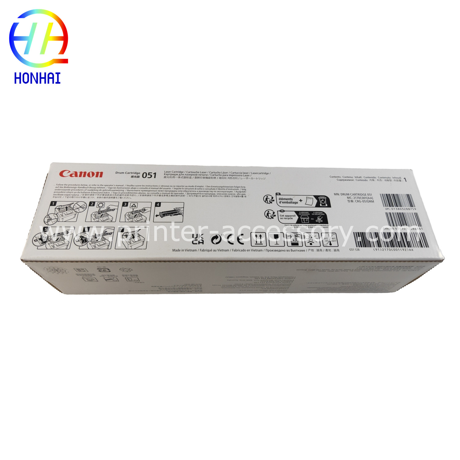 Original New Drum Cartridge For Canon Works ImageCLASS LBP160 MF260 Series 2170C001AA 051 Printer Drum