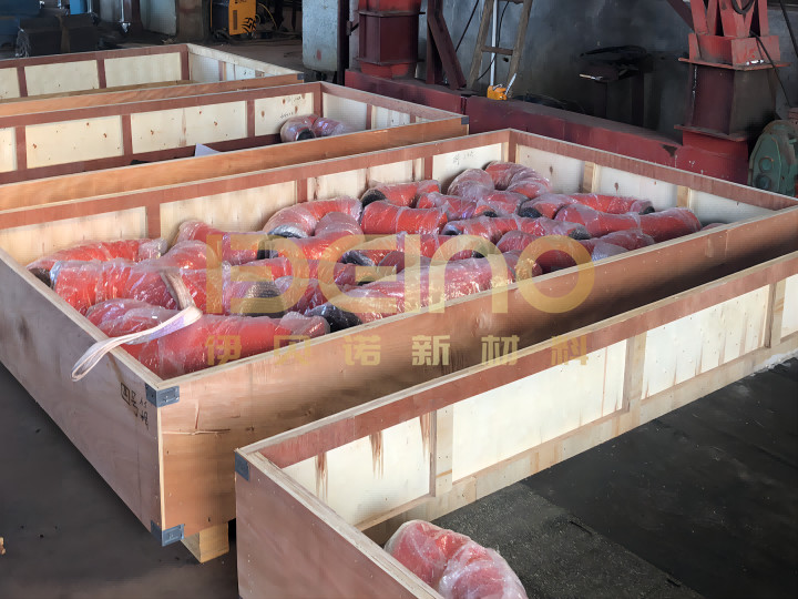 Industrial Wear Resistant Ceramic Pipe Bending Alumina Ceramic Lined Pipe