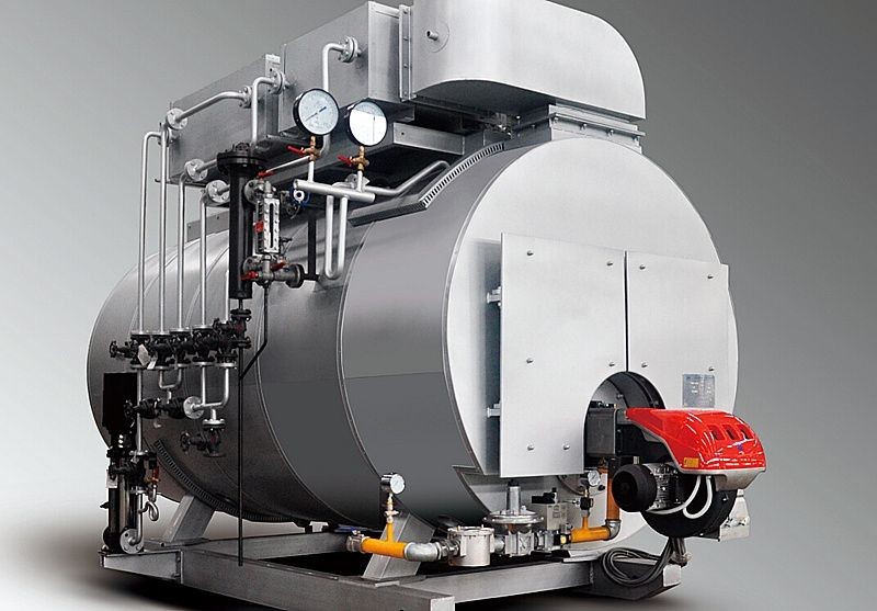 Flame Tube Biomass Fired Steam Boiler Fully Burning Corrugated Eco Friendly