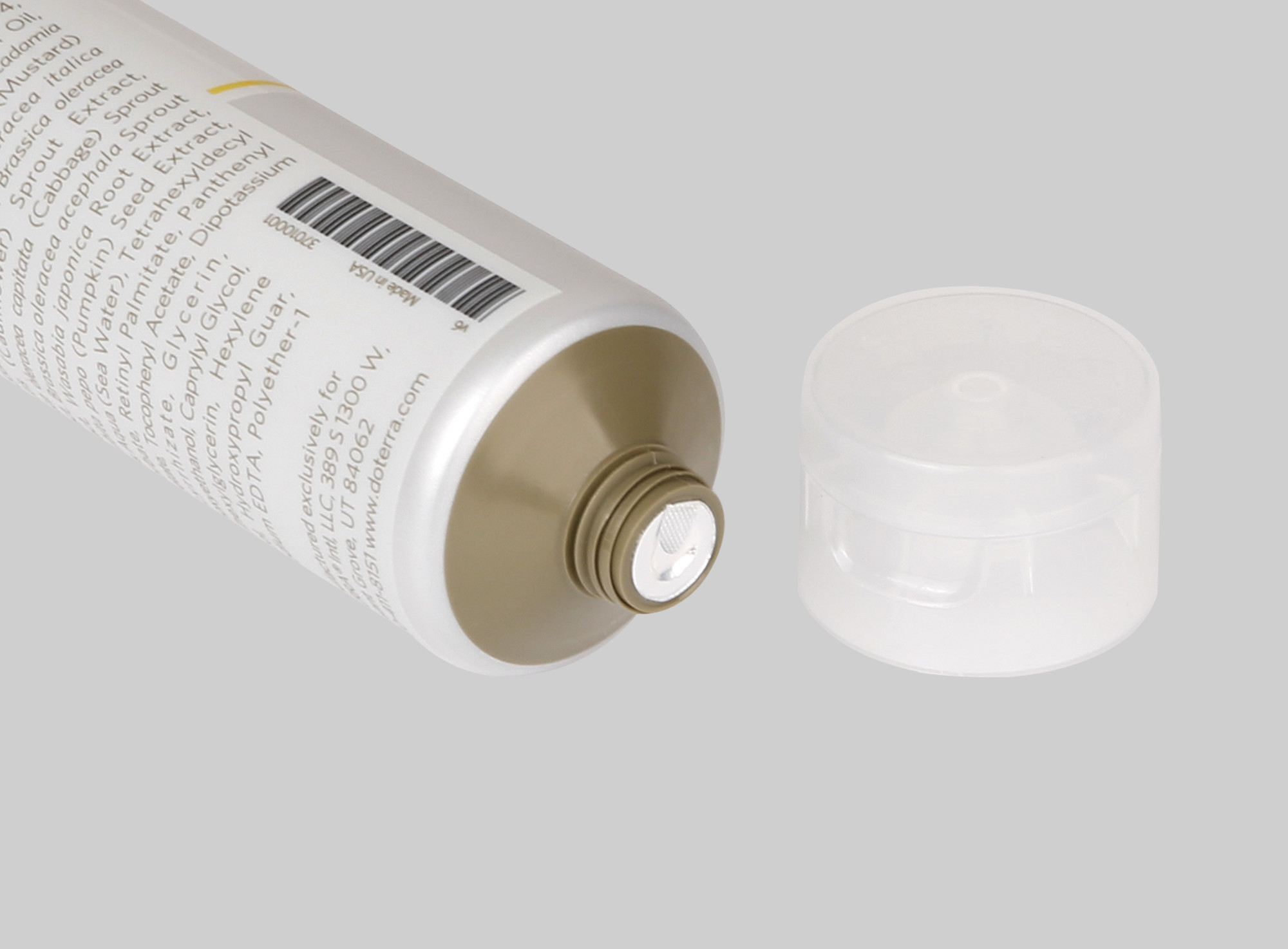 Custom Plastic Empty Cosmetic Squeeze Tubes D38mm 60-150ml With Flip Top