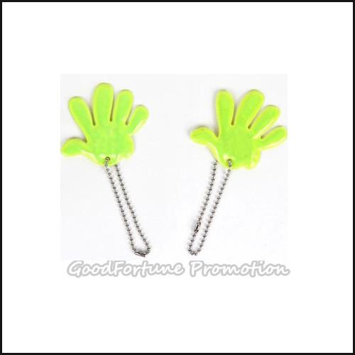promotion printed logo Eco pvc reflective vest traffic safety item keychain