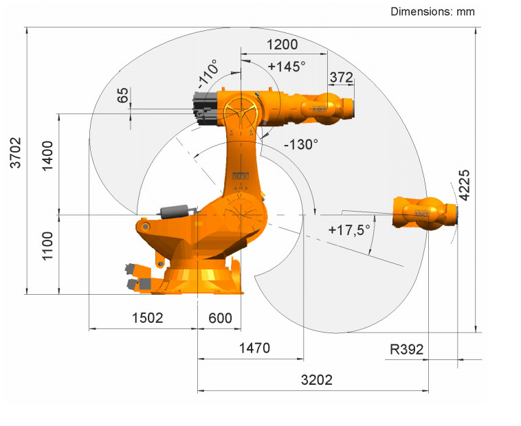 KR 1000 Industry Robot Arm Titan Glass , Casting, Building , Automobile Industry
