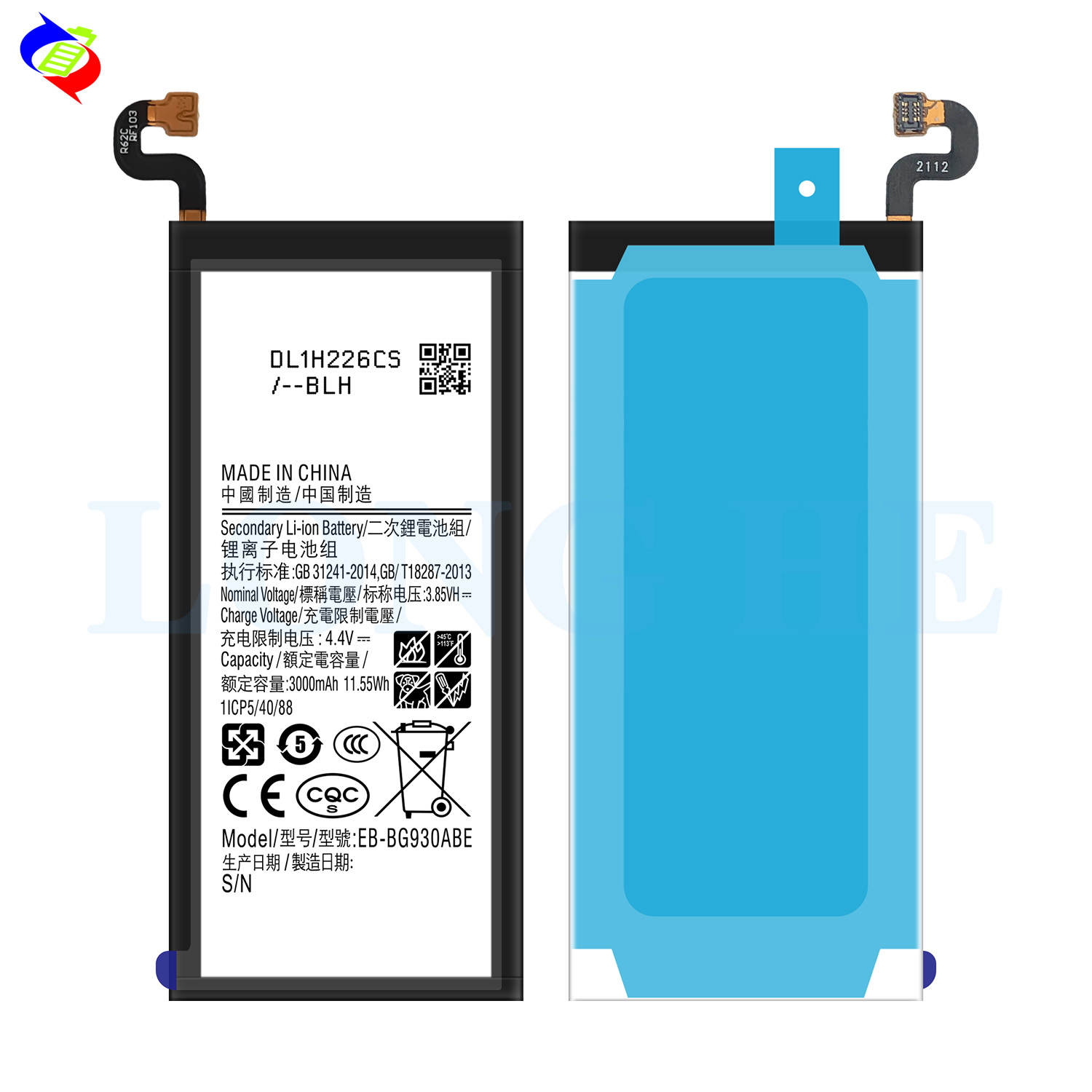 Li-Polymer EB-BG930ABE Batteries For Samsung S7 G930 Galaxy S6 S7 S8 BG930 3000mah 3.85V