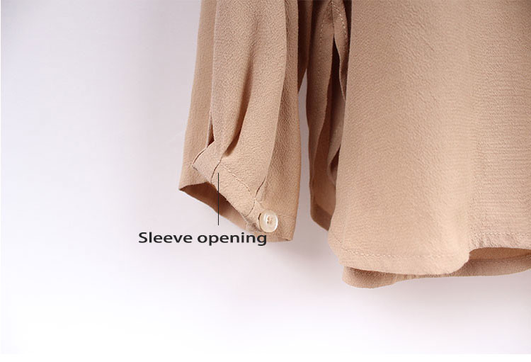 OEM Viscose crepe Women Long Sleeves Blouse For Spring Fall