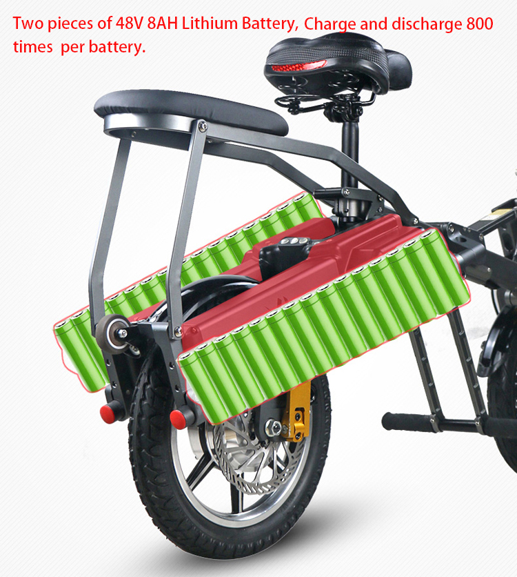 Lightweight Electric Powered Tricycle 14 Inch Aluminium Alloy Frame