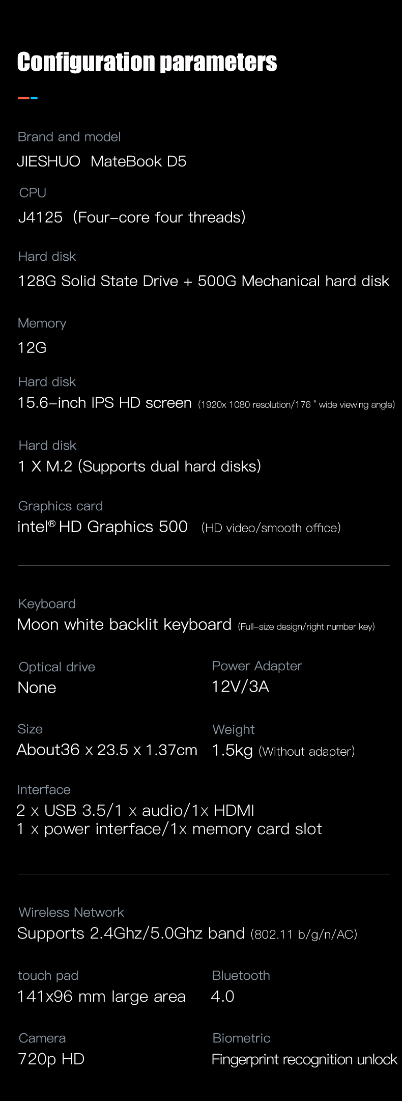 15.6Inch Ultra Thin Laptop Computer