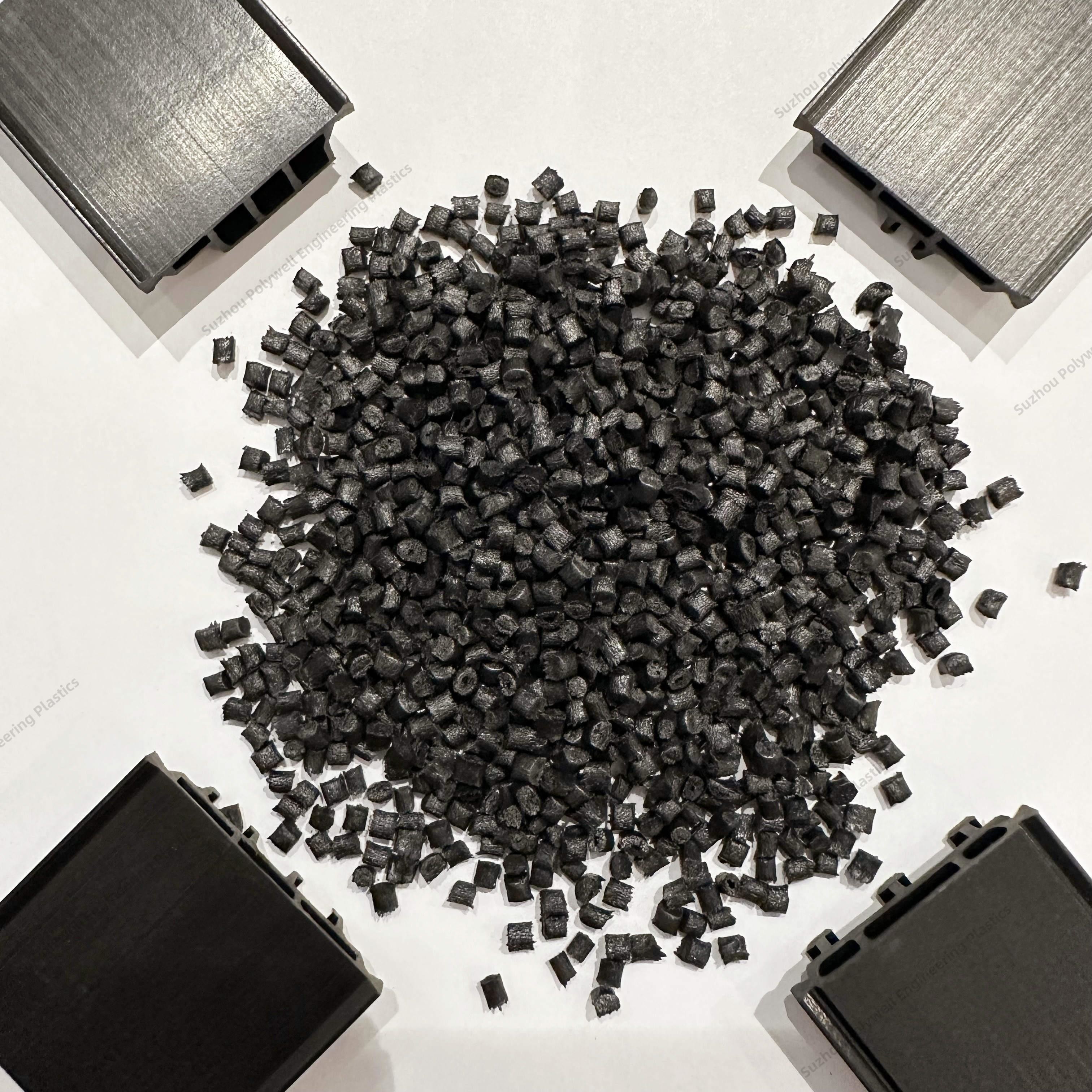 25% Glass Fiber Reinforced PA66 Plastic Granules Black Or Customized Color