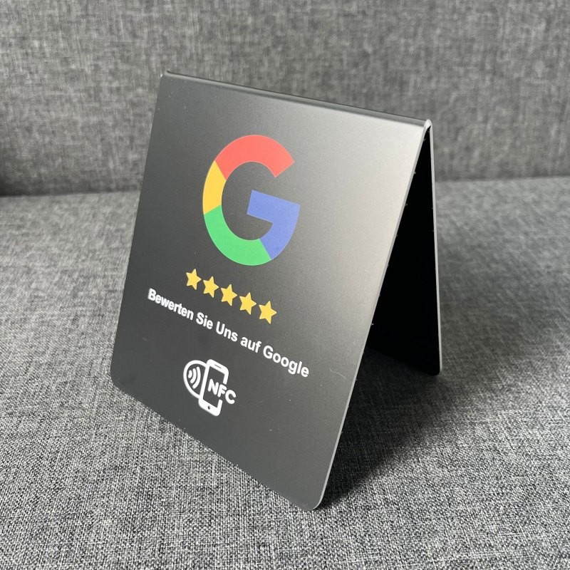Custom QR Code Chip Google Review Stands NFC Social Media Business Cards Google Review Tap Cards