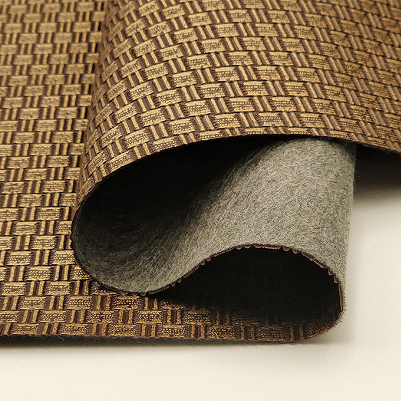 Packaging Bag Faux Leather Projects PVC Knitted Antique Brass Weave